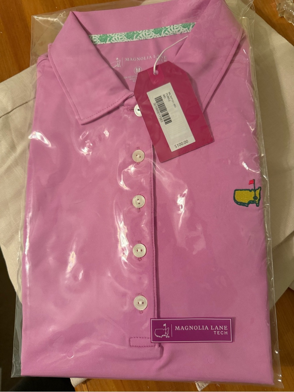 Magnolia Lane Tech Women's Pink Polo Top